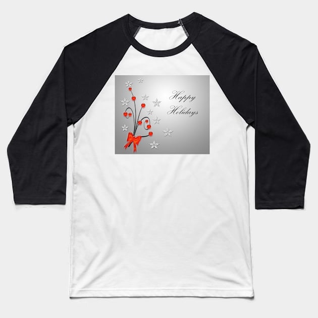 Happy holidays Baseball T-Shirt by ikshvaku